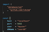 Connecting to Postgres DB in Go