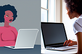 Two black women on laptops — How I Make $3,000 a Month Fixing Failing Articles