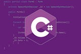 C# First startup — How to get started