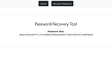 Web form for password recovery with a password hint that’s a SHA256 hash