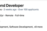 A picture of applicants to a job