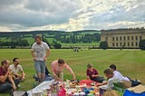 Team picnic at Chatsworth Gardens