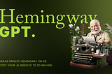 Hemingway leeft voort in AI: September lanceert HemingwayGPT voor webcopy.