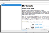 How to easily setup IPython Console in QGIS (for Windows).