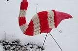 KNIT A SWEATER FOR A LAWN FLAMINGO … YOU KNOW YOU WANT TO!