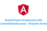 Extending Input and Utilizing ControlValueAccessor — Angular Reactive Forms