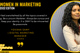 Women In Marketing 2022 Edition ft. Yovana Samy from Esokia