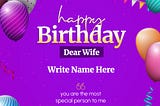 Online Greeting Cards for Wife, Heartfelt Birthday Wishes for Wife