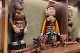 Puppets used in Thang Long water puppet show