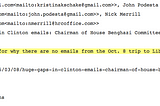 “Huge gap” in Clinton emails PODESTA 17 EMAIL ID 27197 (HER OWN CAMPAIGN RELATES CLINTON EMAILS to…