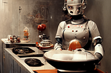 Robot Chef in kitchen