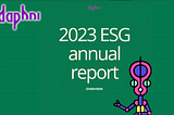 Unveiling our 2023 ESG report & Impact Scoring Tool 💚