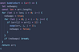 Sorting Algorithms : Bubble Sort