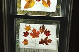 Make Your Own “Stained Glass” Windows With Autumn Leaves