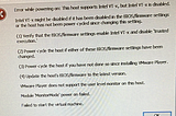 VMware Virtualization error