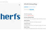 Ahrefs Group Buy by Seordp