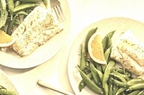 Air-Fried Sesame-Crusted Cod with Snap Peas