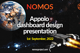 Appolo dashboard design — reveal Sept 1st 2022!