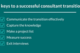 How to wrap up a consultant’s engagement