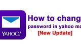 How to change your Yahoo mail account password