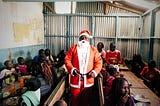 The Santa that brings smiles to children’s faces all year round