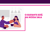 O elefante está na nossa sala