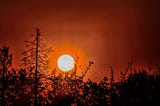 Oregon wildfires dirtied the sky and cloaked the sunrise