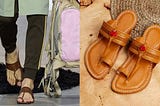 Prada and Kolhapuri Chappals