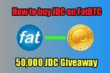 How to buy JDC on FatBTC”