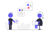 Image of two people making decisions