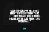 Importance of Typography