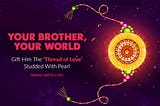 Send Designer Rakhi & Love to your Brother Online