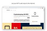 Cryptostamping: How to Install a Beta version of the Browser Extension.