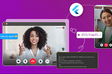build flutter video chat app for android, ios and web