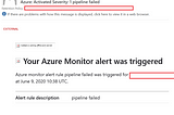 Proactive monitoring of cloud services & pipelines using Azure Monitor