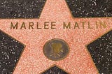 Marlee Matlin’s Walk of Fame Star.