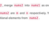 How to merge two sorted arrays in place