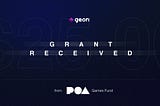 Geon Network Receives Grant From POA Games Fund