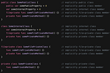 Swift: Controles de acesso