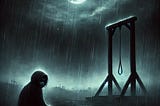My poems were on a gallows, it seems.