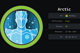 [Hack the Box] Arcticをやってみた