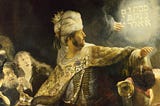 “Belshazzar’s Feast,” Rembrandt, 1635