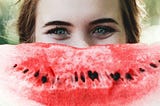 Behavioural design applied to Growth Hacking and Marketing — happy watermelon lady