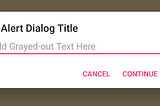 Android Studio: Dialogs