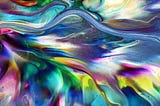 Beauty in Chaos: Acrylic Dutch Pour Painting from Scraped Off Paints 🎨✨