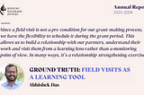 Ground Truth: Field Visits As A Learning Tool | Annual Report (FY 2023–24)