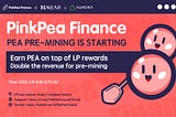 The PinkPea Finance PEA token starts pre-mining