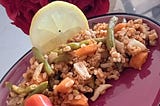 Bulgur with chicken and vegetables