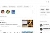 A screenshot of the “Following” tab on Medium’s homepage.