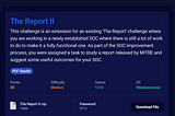 The Report II —Blue Team Labs